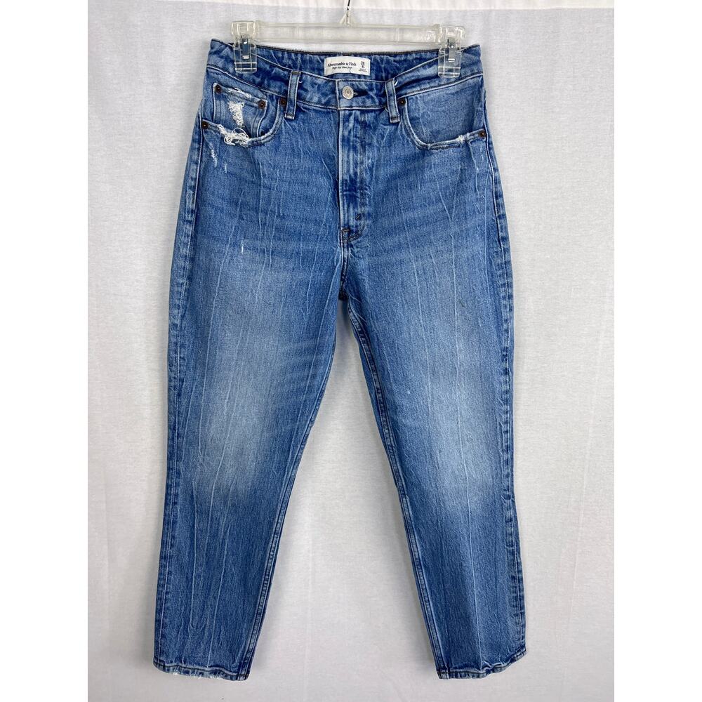 Abercrombie and Fitch Jeans The Mom High Rise Curve Love Denim Casual Essential